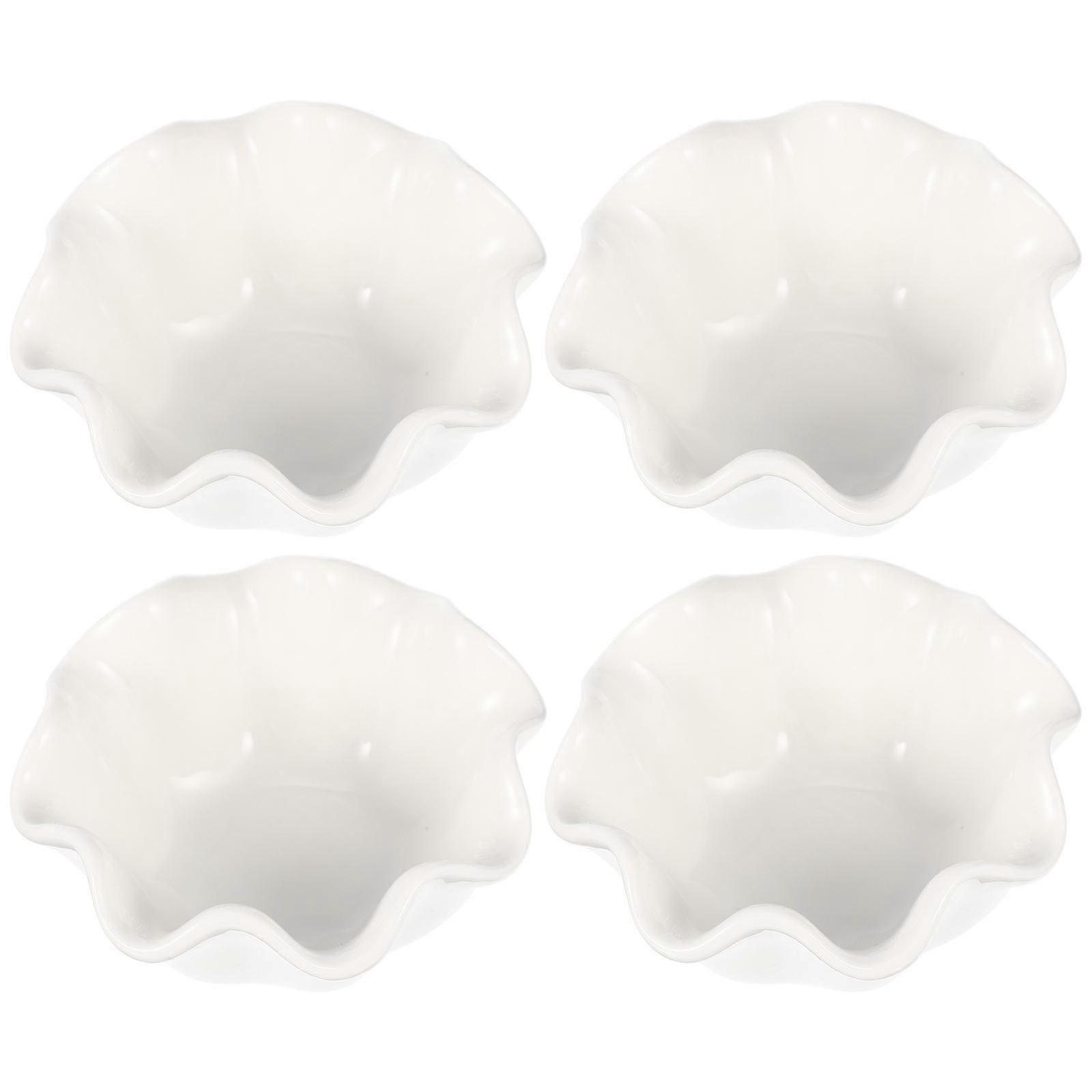 Here's a polished and professional product description based on your input:
**4pcs Ceramic Dipping Bowls – Creative Sauce & Seasoning Dishes for