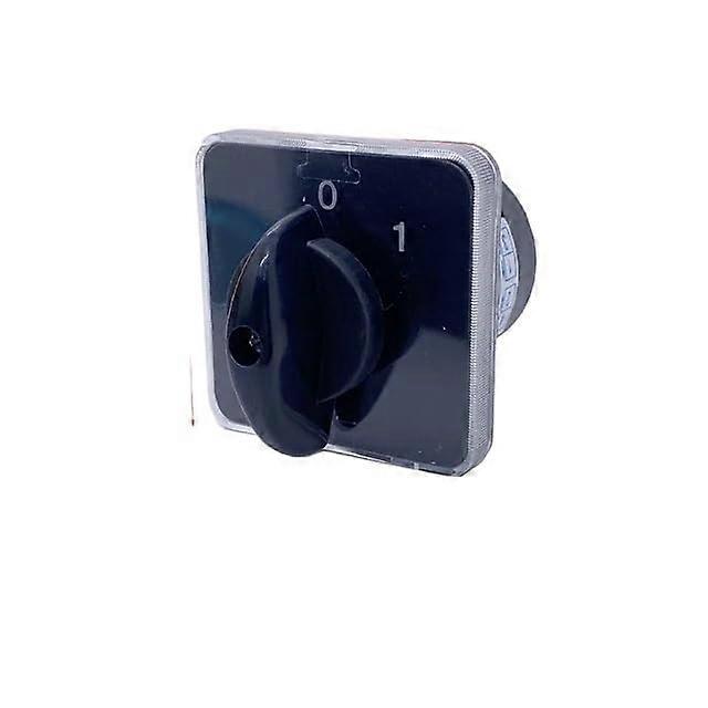 20A Power Failure On/Off Silver Contact Rotary Cam Switch Isolator Knob 0-1 Position Universal Compatibility