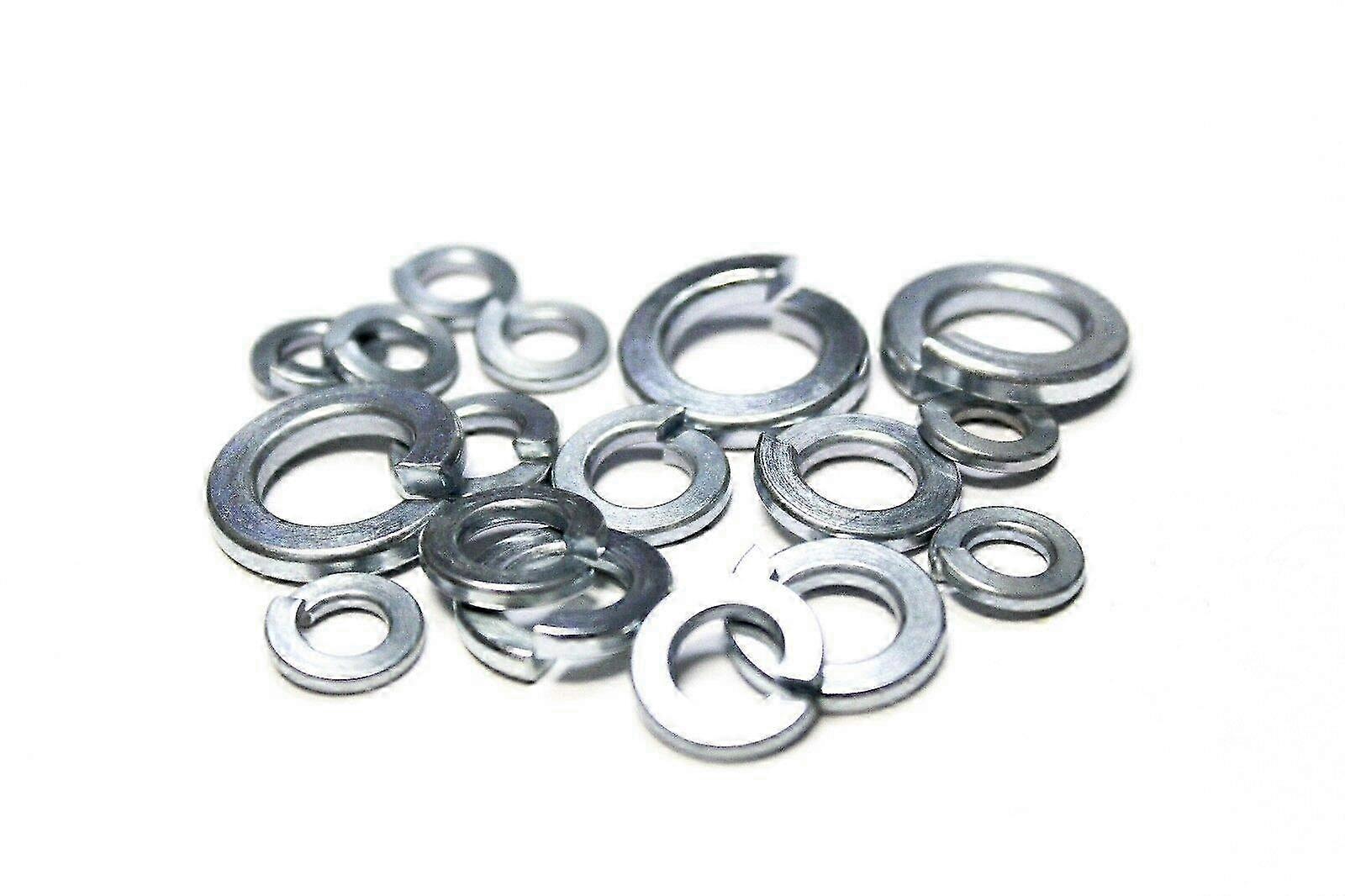 3/8' Regular Split Lock Washers Zinc 250 Pcs Suitable for Screws B2B
