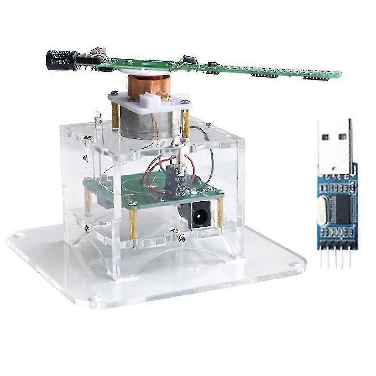 Flat Rotation LED Dot Display DIY Kit 51 Microcomputer Welding Electronic Parts