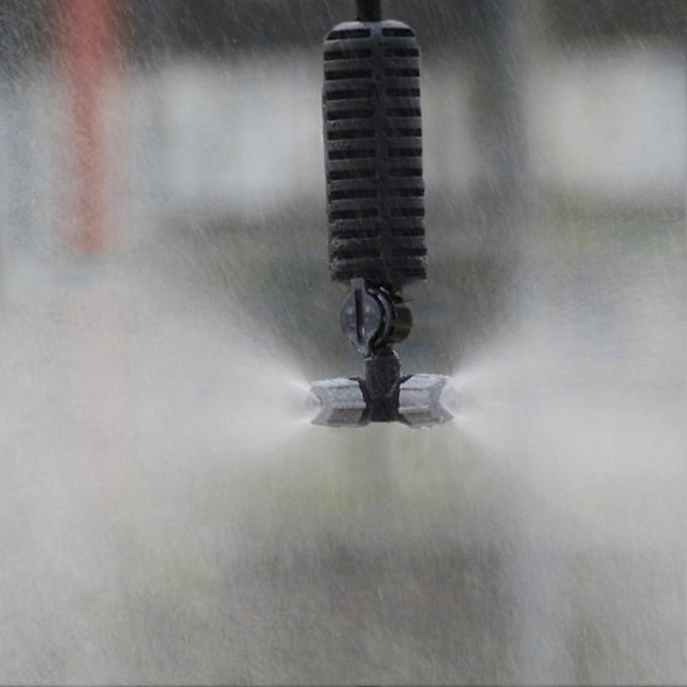 10Pcs 4-Outlet Micro Spray Sprinklers Garden Irrigation Mist Atomizing Nozzles 1/2" Male Thread