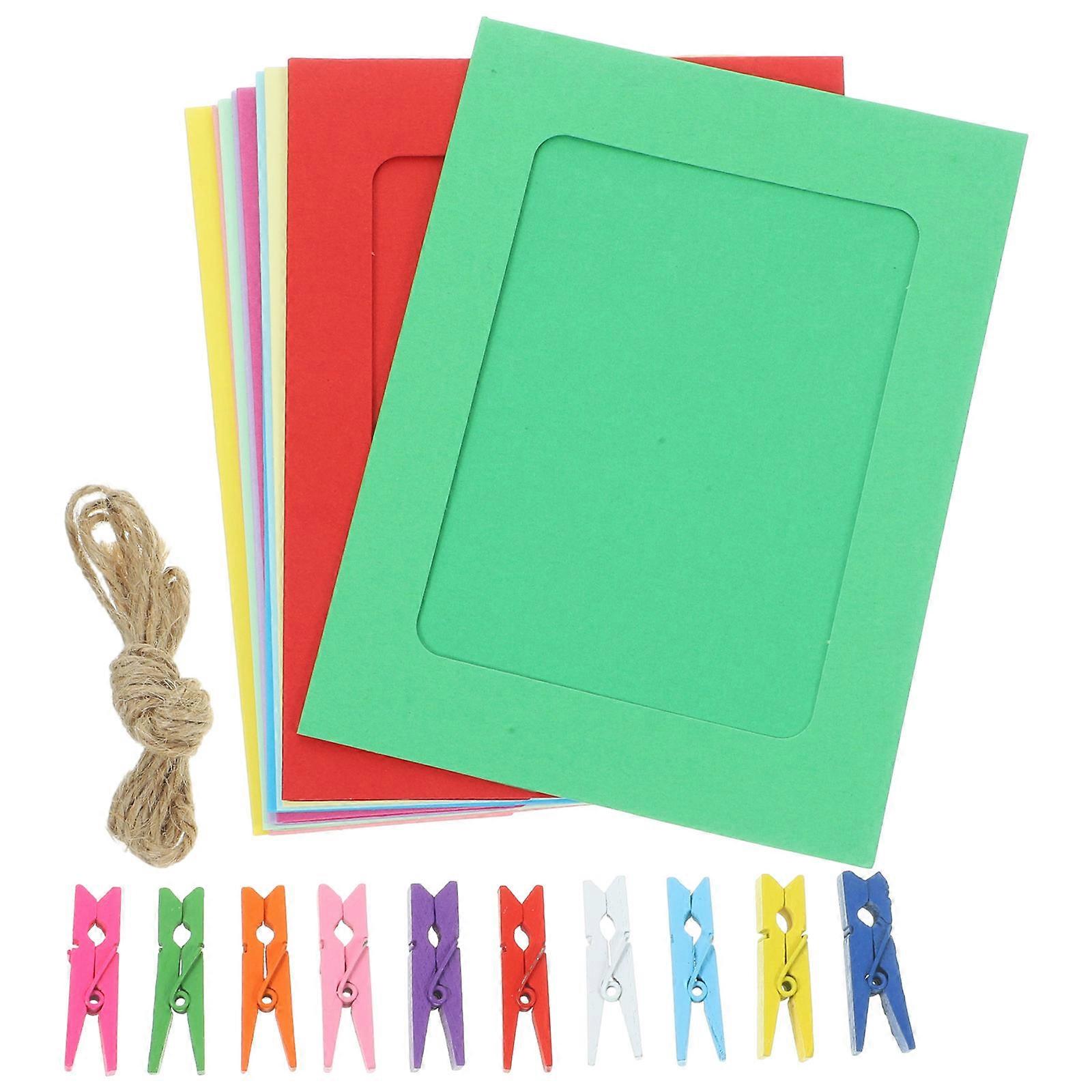 Cardboard Picture Decoration Assorted Color 15.5X11.5CM Hanging Display Photos 1Set