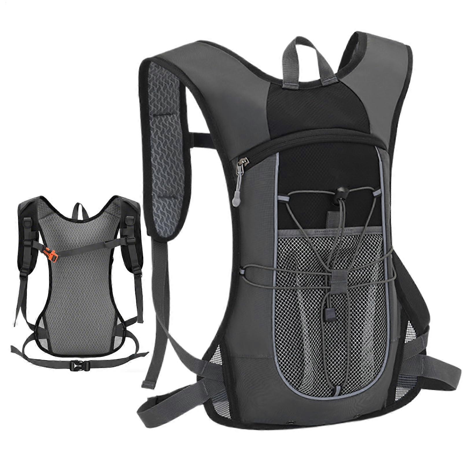 Bicycle Backpack Nylon Daypack Reflective Stripes Waterproof Bike Bag For Running Cycling Hiking Marathons Ski Daypack