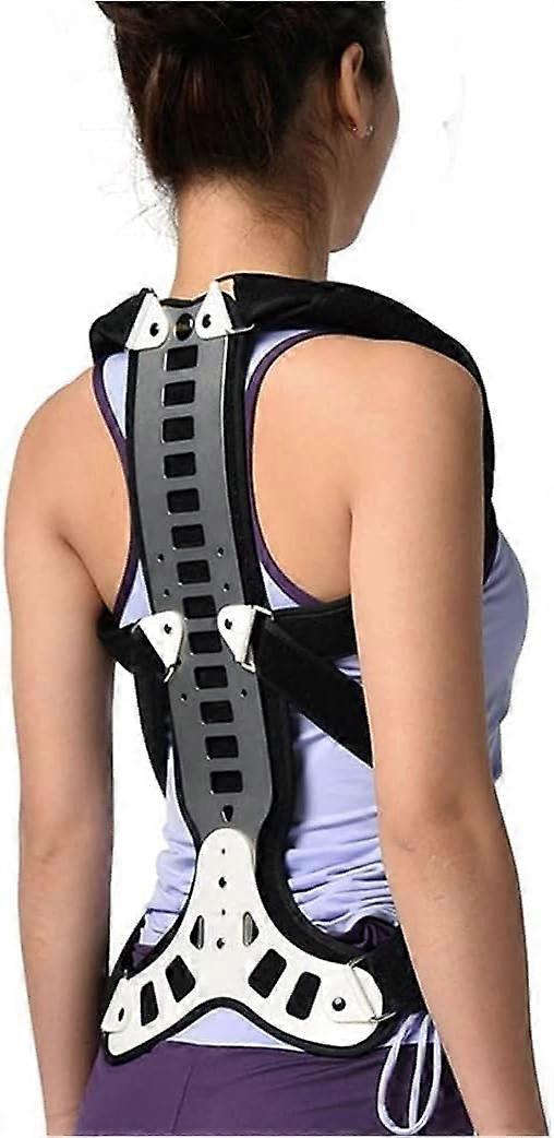 Posture Corrector for Men and Women, Adjustable Back Brace, Medium Size, Metal, Thoracic Spine Support with Extension Vest