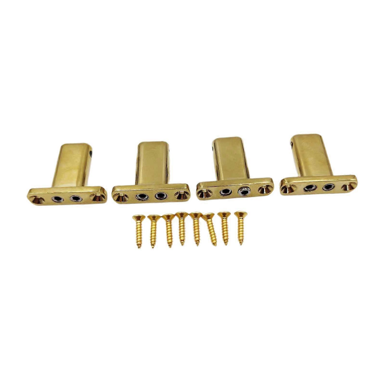 4 String Electric Guitar String Locking Nut Bridge Nut DIY with Mounting Screw