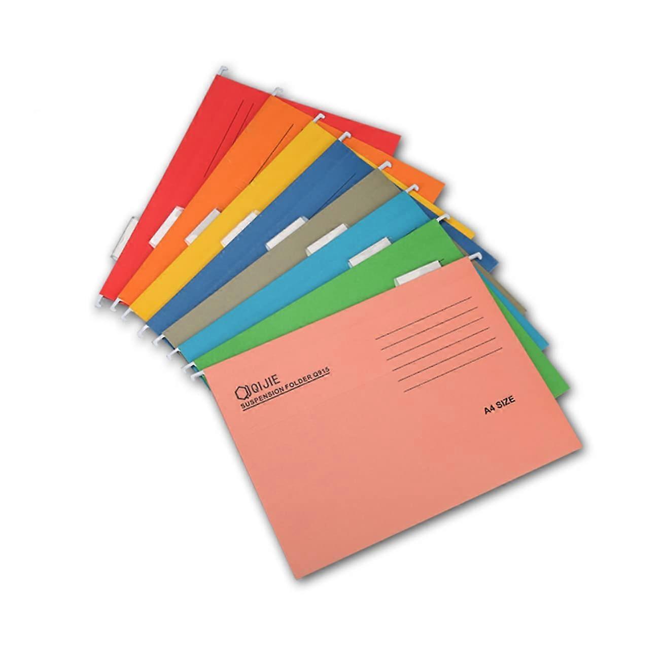 8 Pieces Hanging File Holder made of Document Organizer for Office and Home with Classification Labels for Easy Organization of Financial Reports
