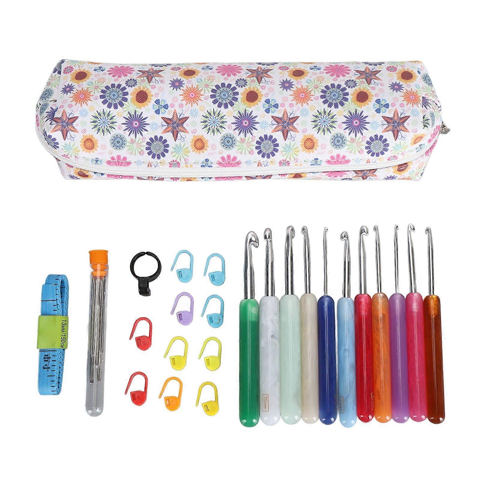 2025 Latest Model  Crochet Hooks Set Ergonomic Handle Soft Grip Smooth Needles