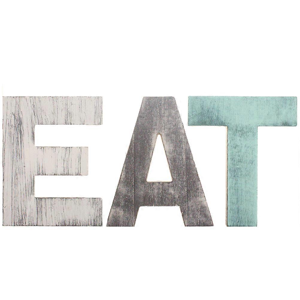 3pcs Wooden Letter Hanging Decor for Indoor Wall Decoration – DIY Wall Art Accessory with Smooth Surface for Home, Bar & Restaurant Use