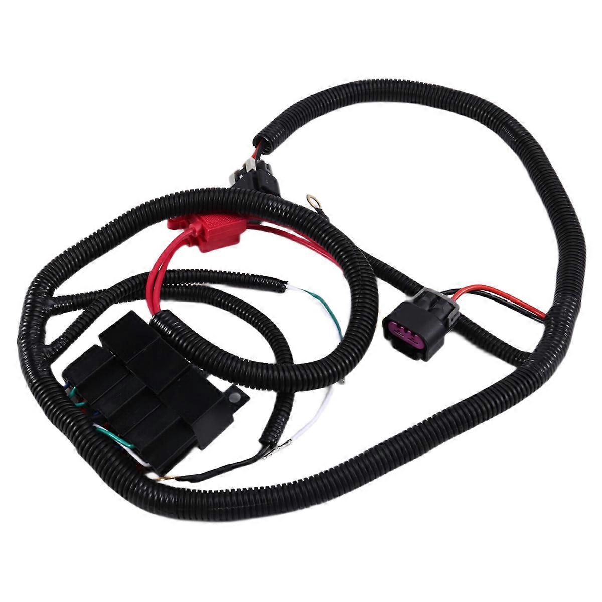 Electric ECU Control Dual Fan Upgrade Wiring Connector Harness for Pickup Trucks 99-06