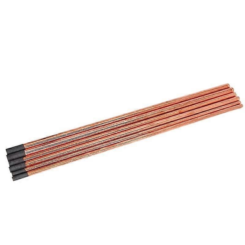 Air Carbon Arc Fugenhobeln Electrode Sticks, 5 Pieces Set, Copper Round, 4-10mm Size for DC Gas Welding Applications