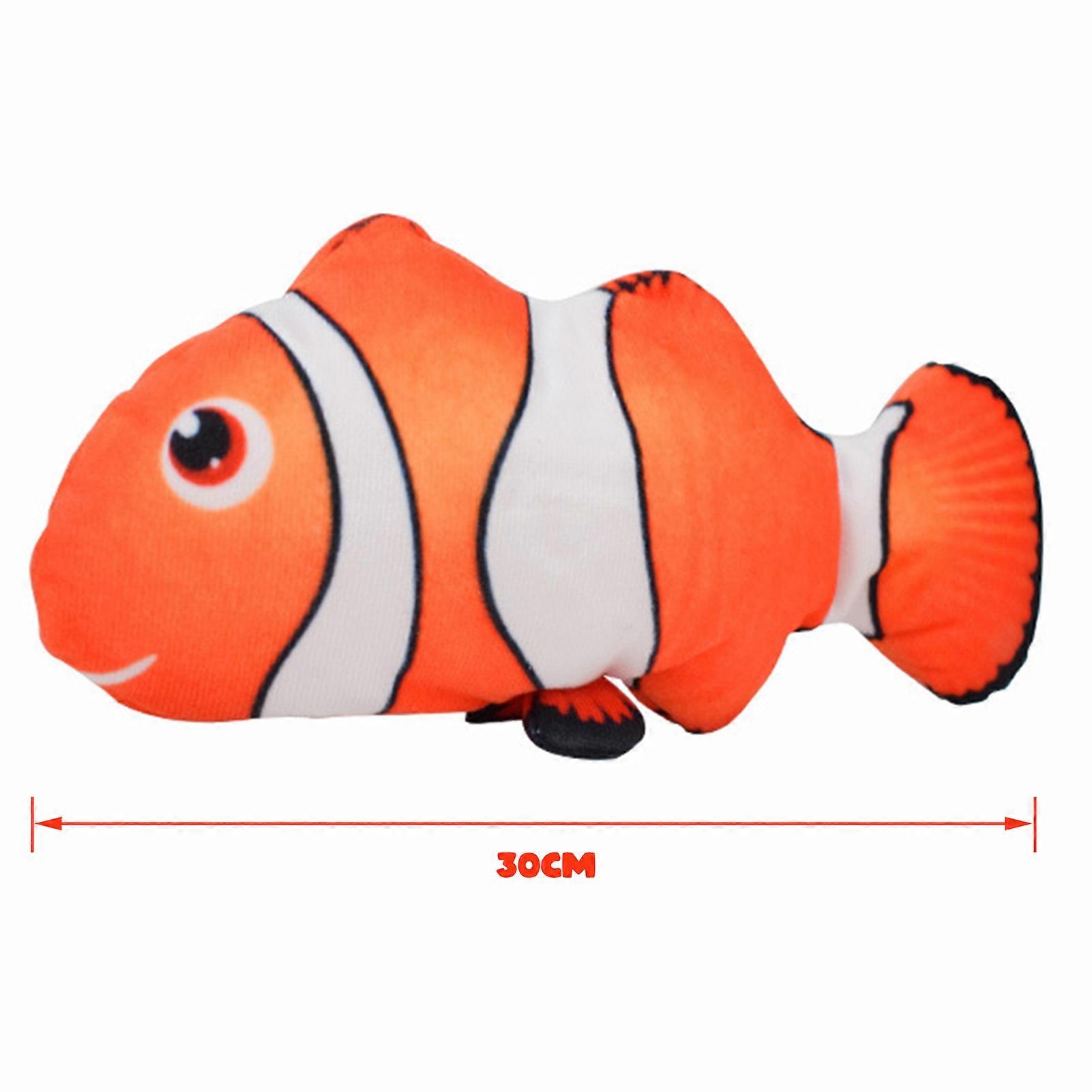 Electric Jumping Swing Fish Simulation Fish Bouncing Fish Pet for Cat Red Clownfish