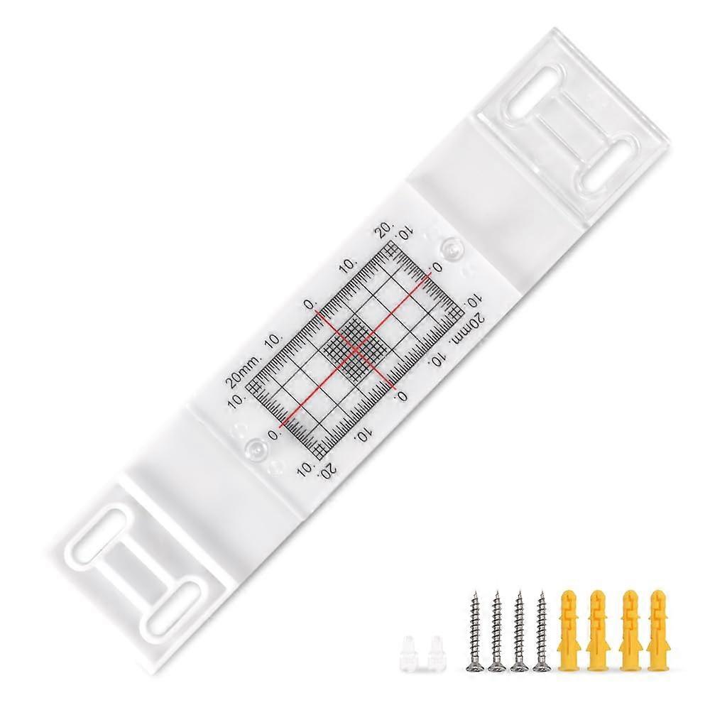 Crack Gauge, Crack Gauge Monitoring Measuring Device, Crack Monitor Set, Precise Gap Ruler for Detecting Wall Deformations and Cracks (3 Pieces)