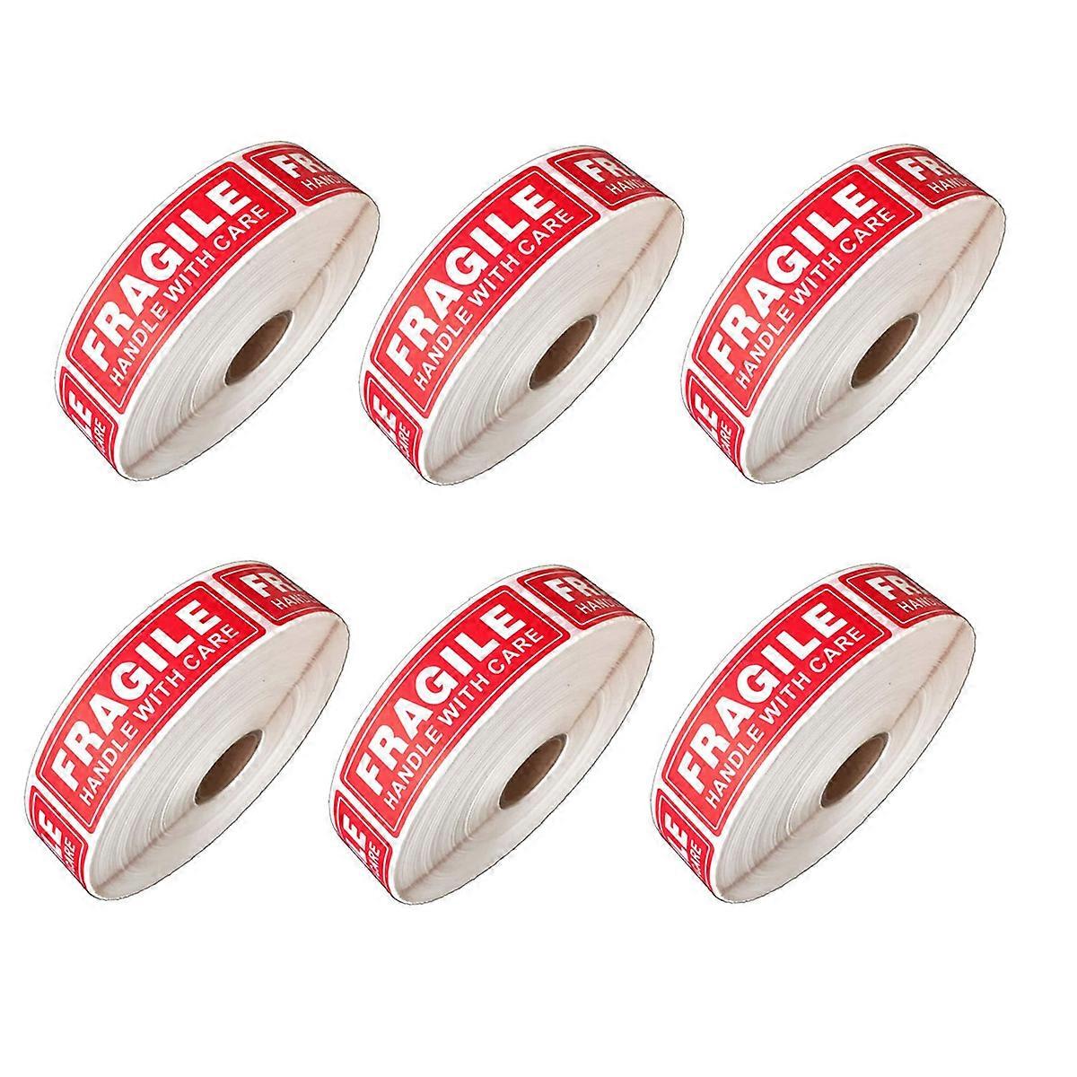 1 Roll/500Pcs Fragile Stickers - Fragile Handle with Care Labels
