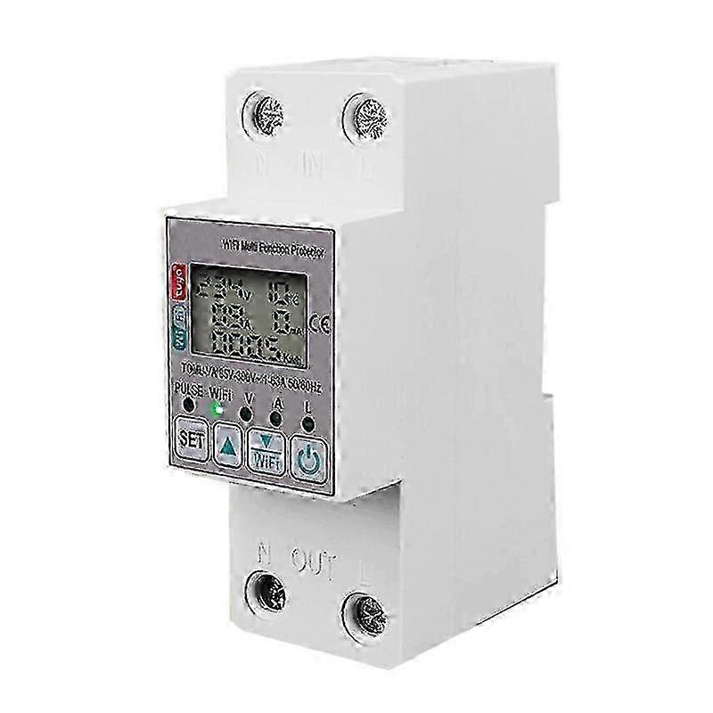 Tuya 63A 110V 220V WiFi Energy Meter Kwh Metering Switch Timing Function with Voltage Current and L js
