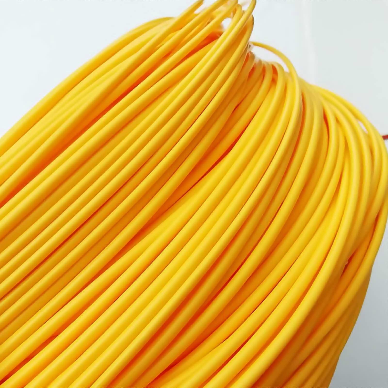 Plastic Rattan Wicker, 3Mm Basket Weaving  Material, For Furniture, DIY/Yellow/3Mm