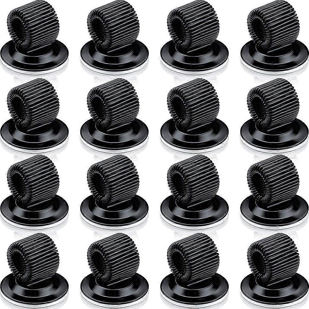 Self-Adhesive Manganese Steel Pen Holder: Adjustable Spring Ring – For Refrigerators, Whiteboards, Notice Boards