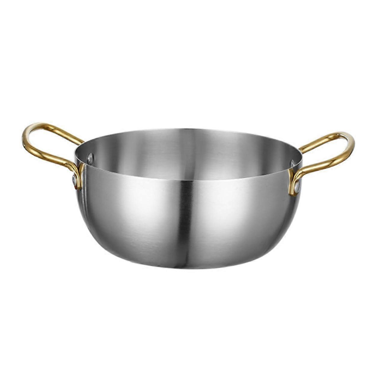 1 x Small Ramen Pot Soup Pot for Induction Cookers with Dual Handle Design for Pasta Spaghetti and Soups Kitchen Accessories