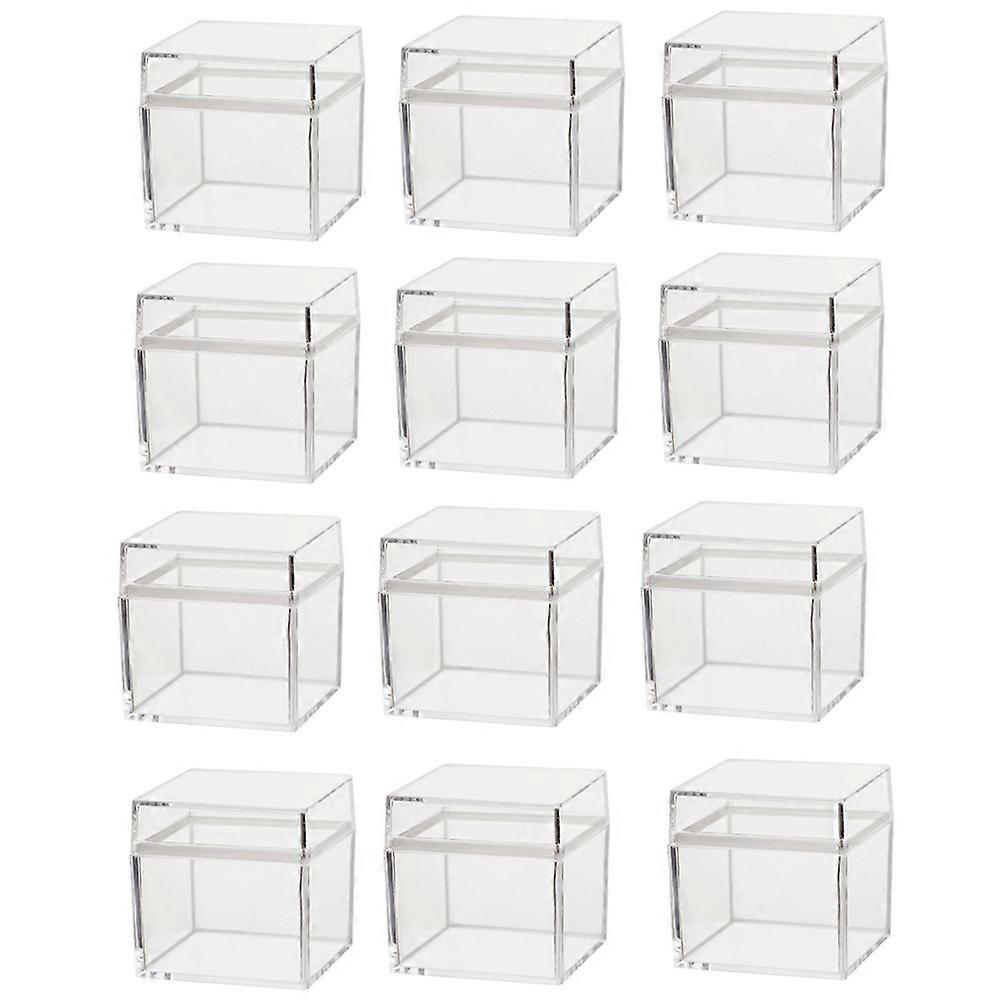 Candy Table Containers Jewelry Holders Accessory Storage Small Square Box 36Pcs