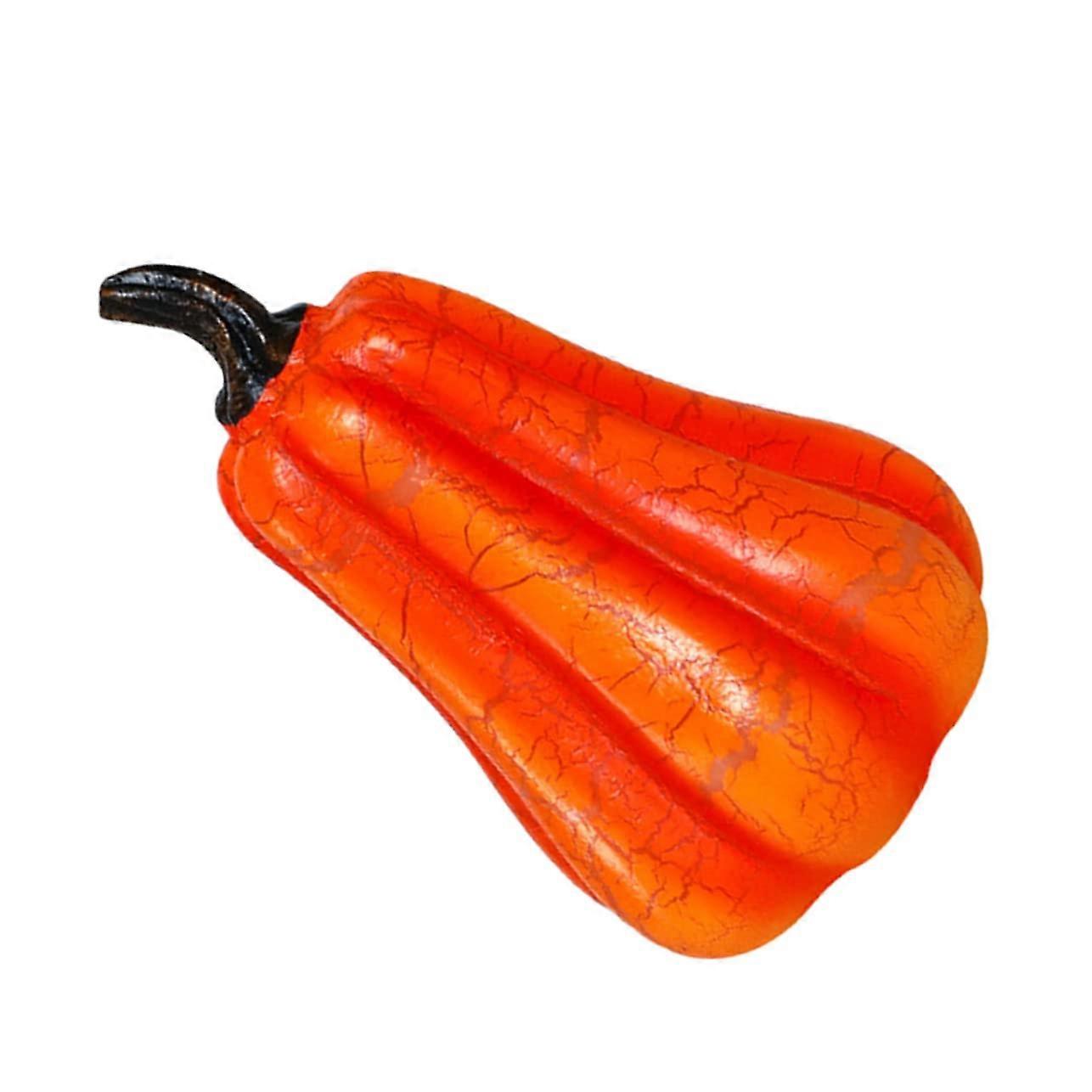 LED Pumpkin Lamp Made of Resin Red