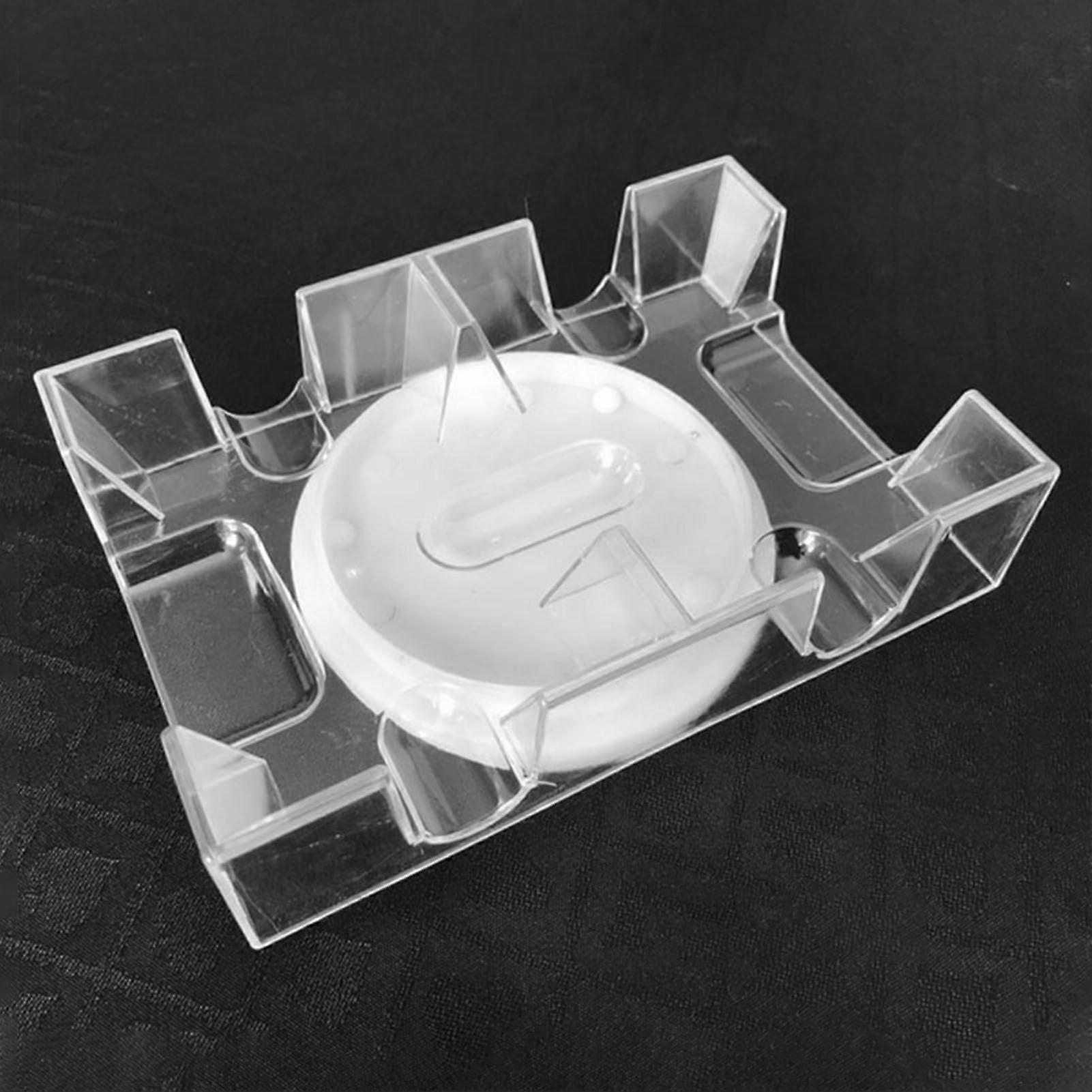 Card Holder  Play, Turntable Chute, Rotating DoubleDeck Tray, Hands Organizer for Poker, Bridge, Go Fish