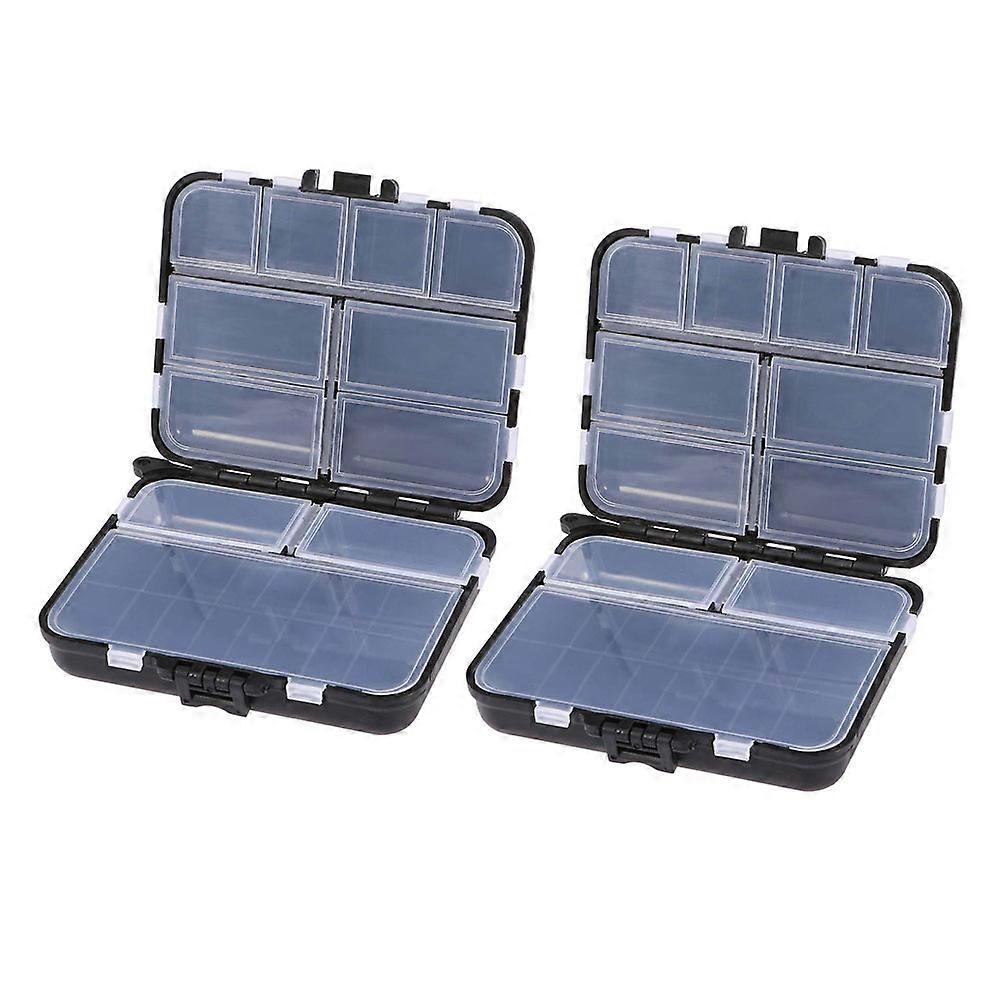 2pcs Multi Function Tackle Organizers for Fishing Gear – Compact Storage Compartments for Tackle Bags & Backpacks
