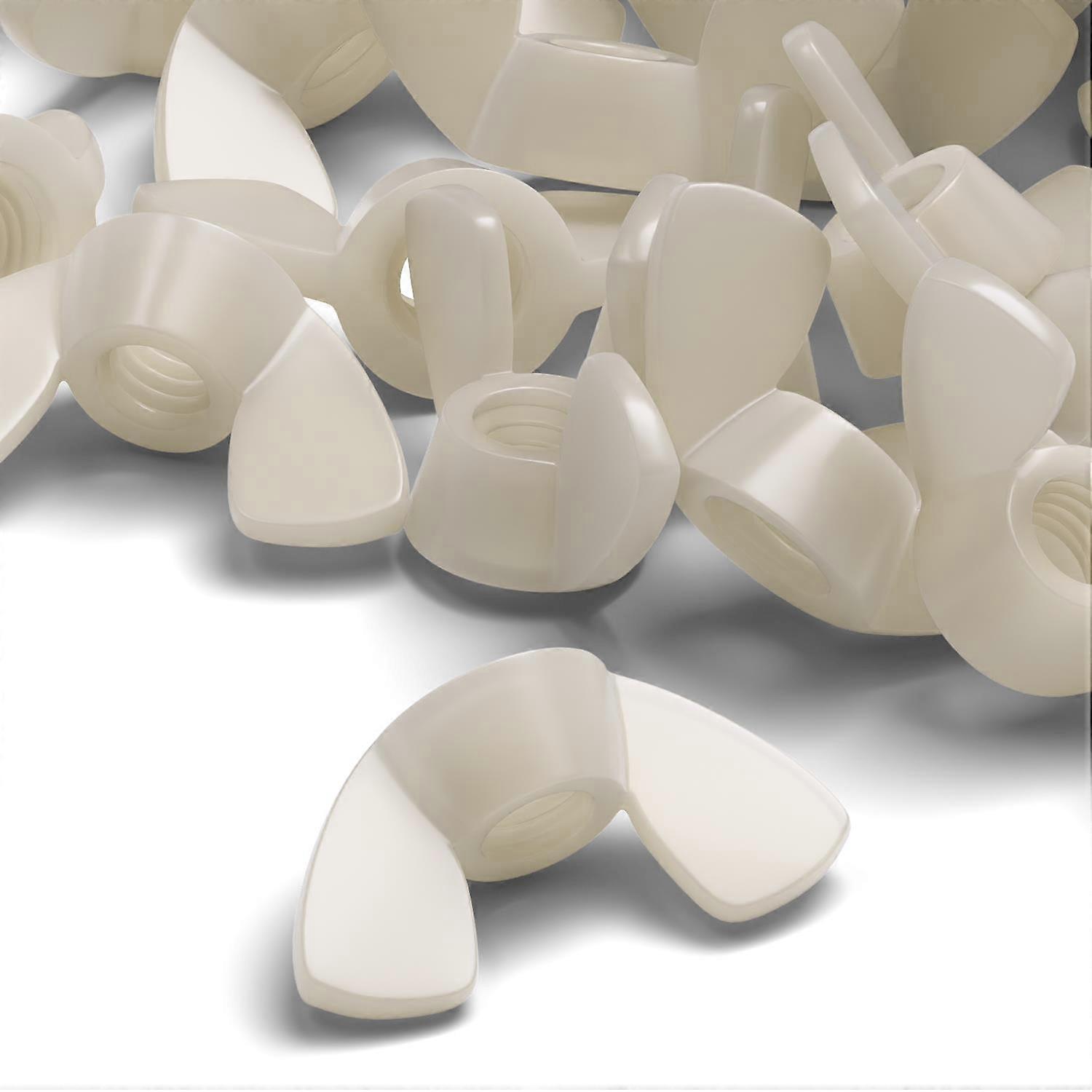 50x Nylon M6 Butterfly, Wing Nuts