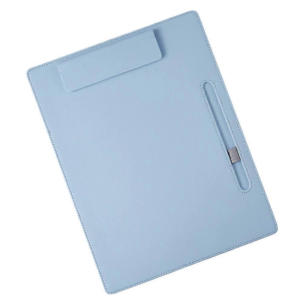 Clipboard Organizer Clipping Files Menu Board Office Workers Simple Style Sky-Blue 32.5X25.5X0.5CM 1Pack