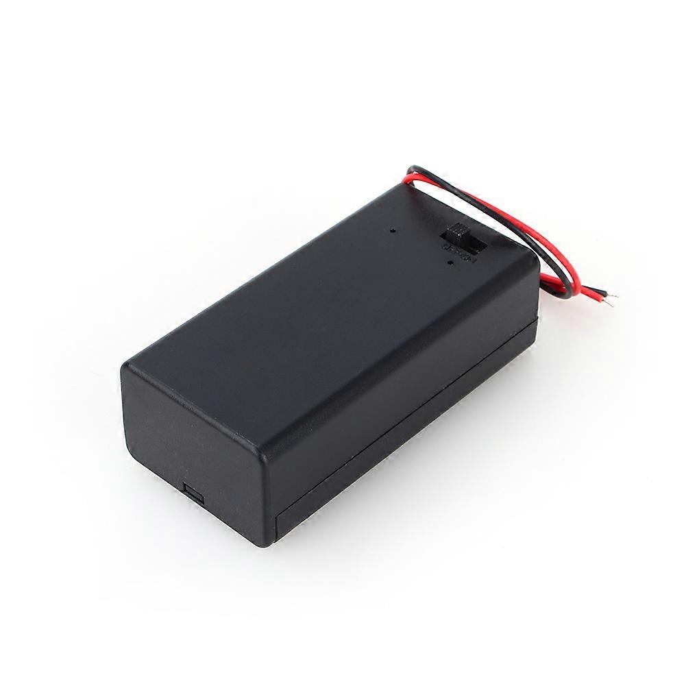 9V Volt PP3 Battery Holder Box DC Case w/ Wire Lead ON/OFF Switch Cover Durable