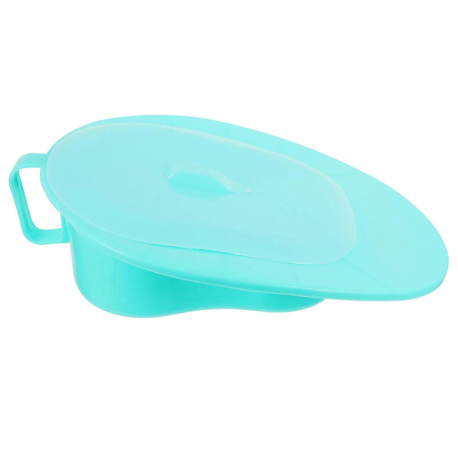 Portable Bed Pan with Lid for Elderly – Comfortable, Hygienic Toilet for Bedridden Patients, Easy to Clean, Odor Control, Suitable for Home, Hospital
