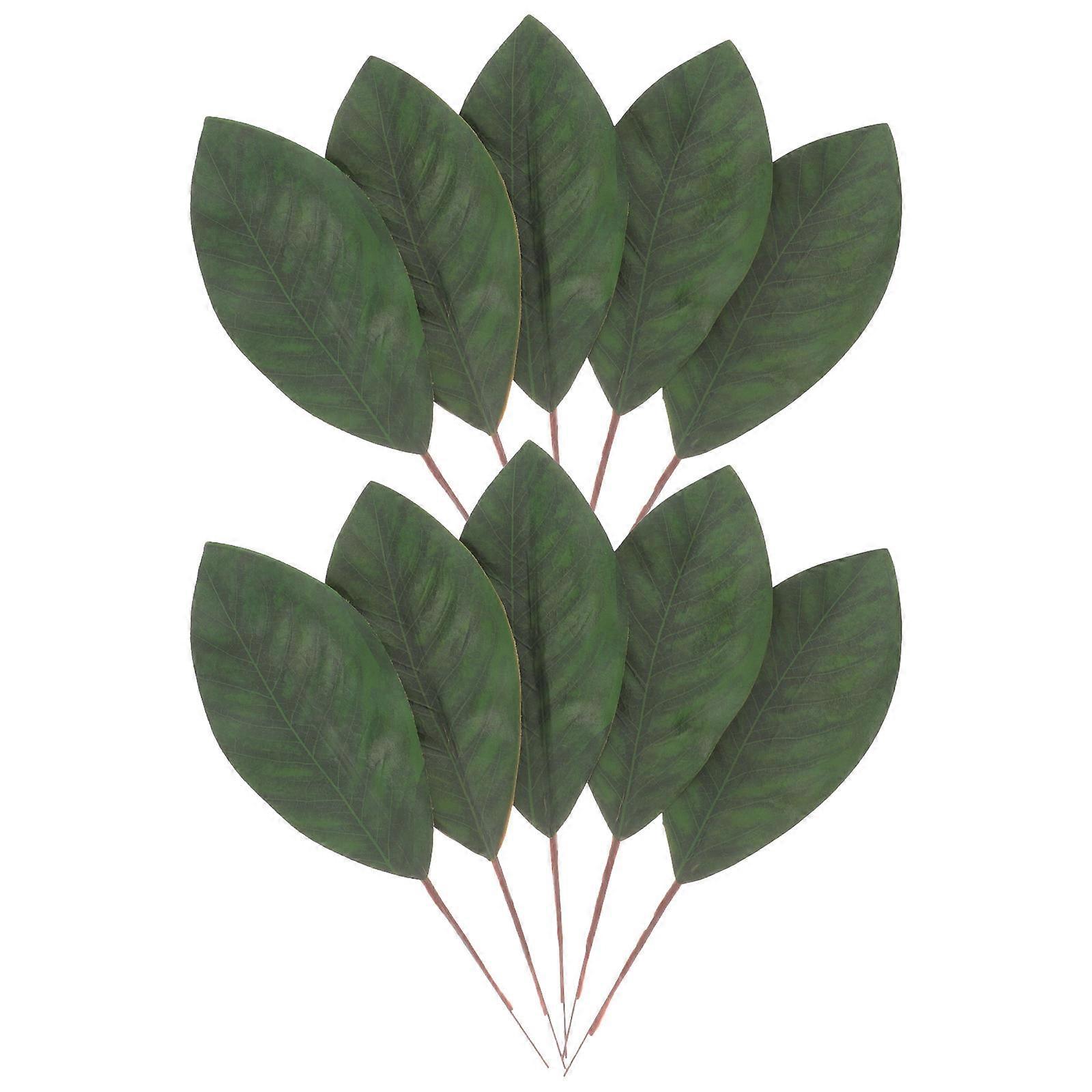 10pcs Delicate Simulated Leaves for Wedding Decor, Floral Arrangement Accessory for Jungle Theme Events, Easy to Use Greenery Props for Photography