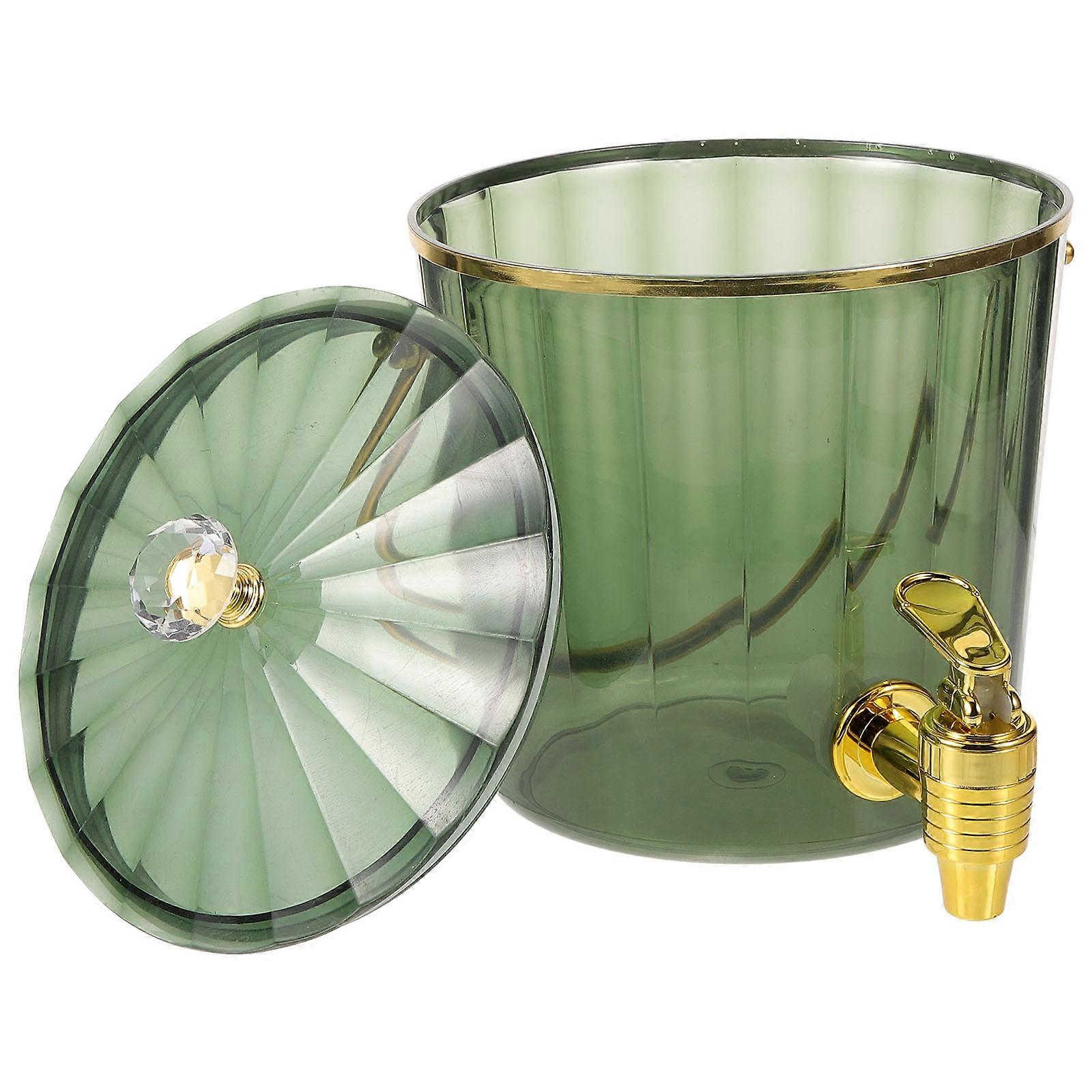 Beverage Dispenser with Spigot for Parties Made of in Green Color Ideal for Storage 1 Gallon