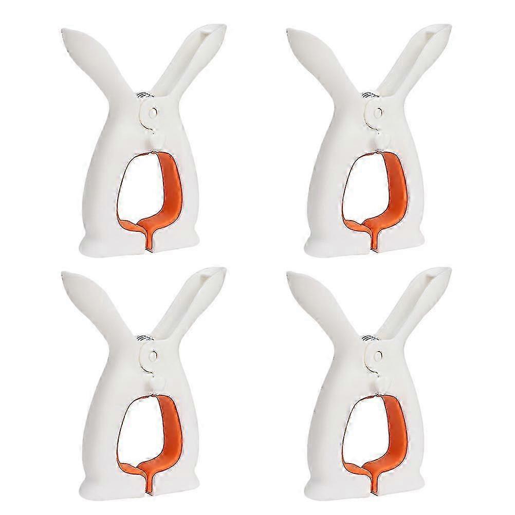 4pcs Plastic Clothespins Clothes Clips Windproof Plastic Quilt Clips