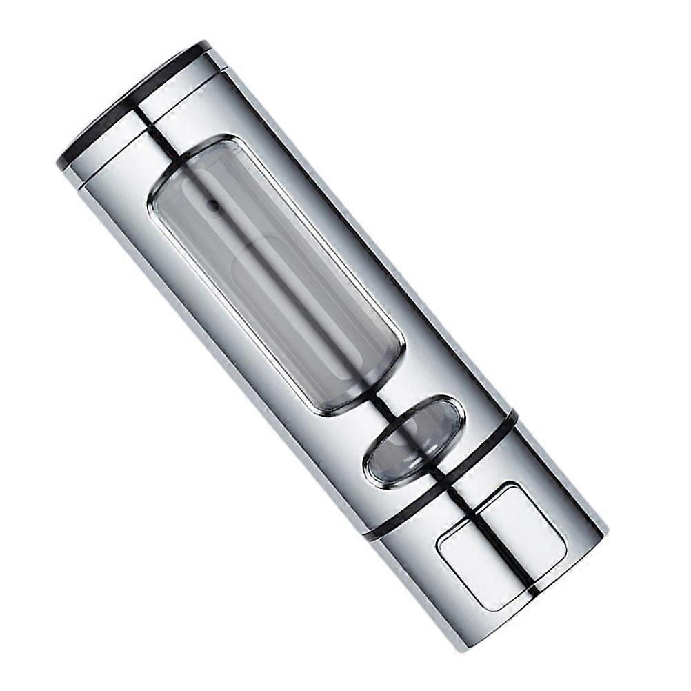 Manual Liquid Dispenser Press Type Design Silver Color 400ml Capacity Home Bathroom Use 1Pack