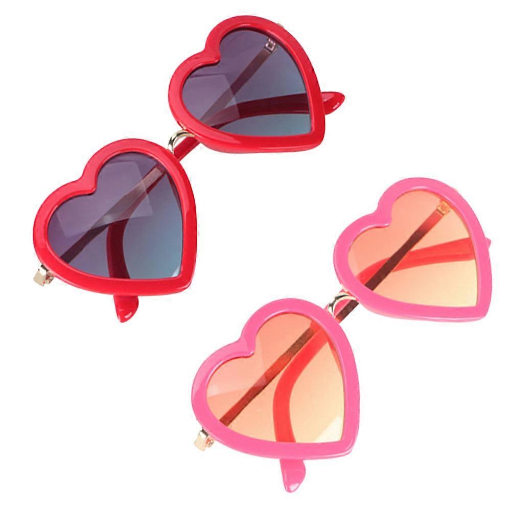 Heart Design Sunglasses Stylish Party Eyewear Accessories, Durable Fashionable Dress of 2