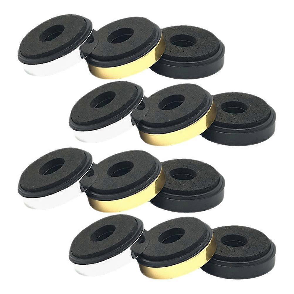 Speaker Isolation Foot Vibration Reduction Audio Equipment Shock Absorption Stable Support 3.00X3.00X0.80CM 12Pcs
