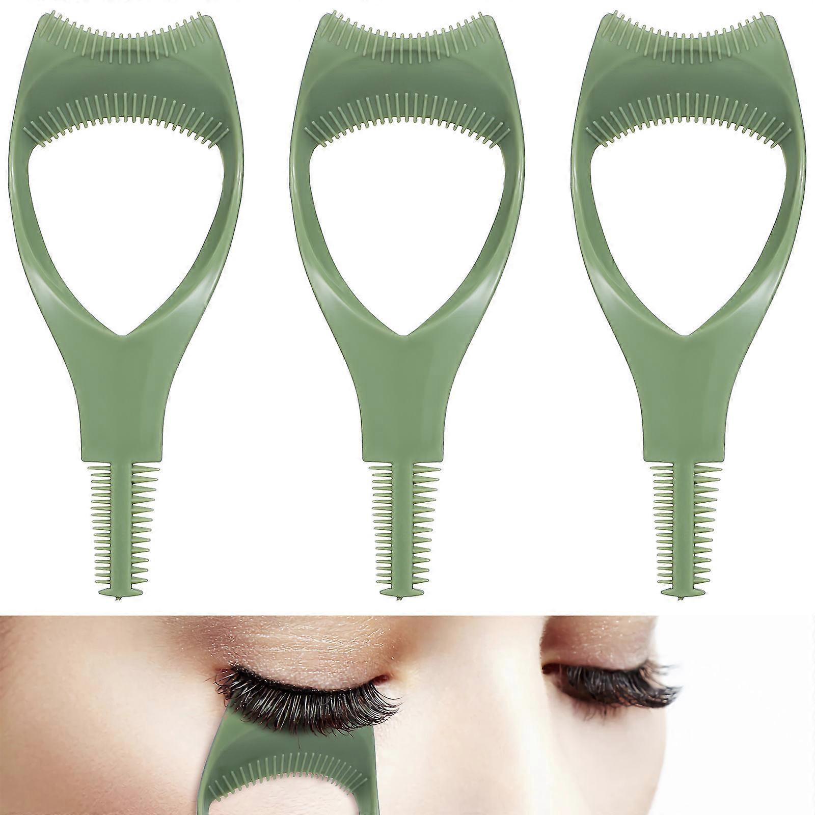 Lash Shield For Mascara 3 Pcs Mascara Guards Eyelash Tools For Women Green Color Unique Shape Precision Mascara Application
