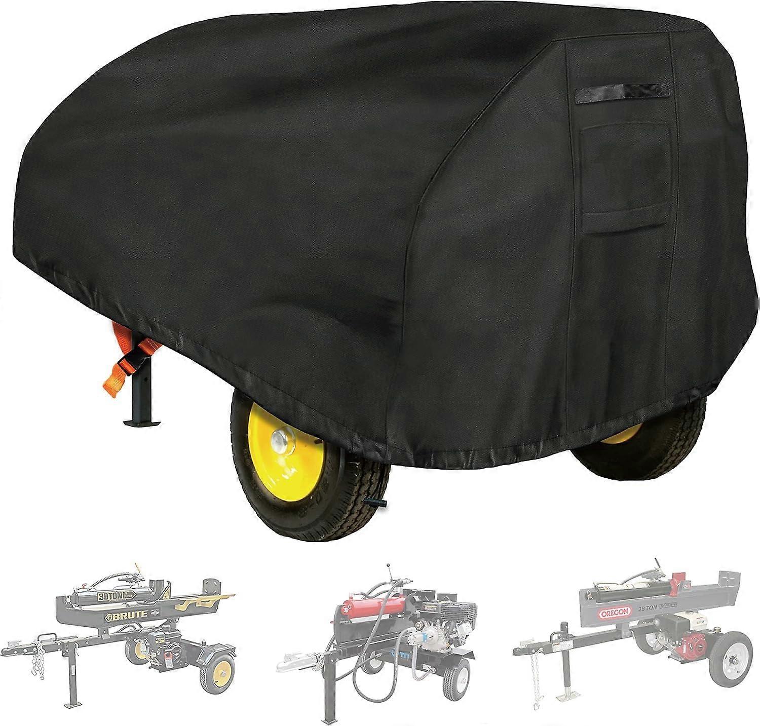 Heavy Duty 600D Waterproof Oxford Fabric Log Splitter Cover for 1545 Ton Gas or Electric Log Splitters, Size: 83'L x 45'W x 39'H