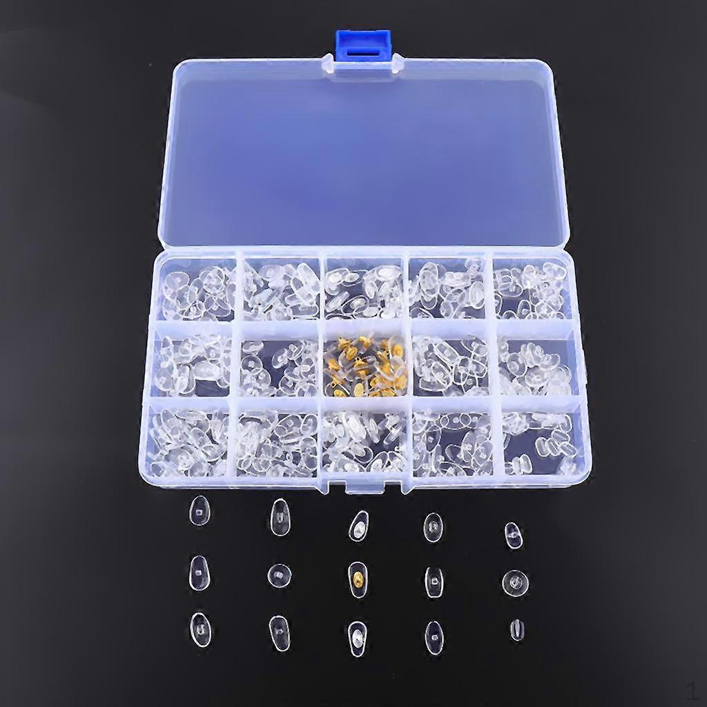 15 Types Shaped Eyeglasses Nose Pads Nosepad Repair Kit