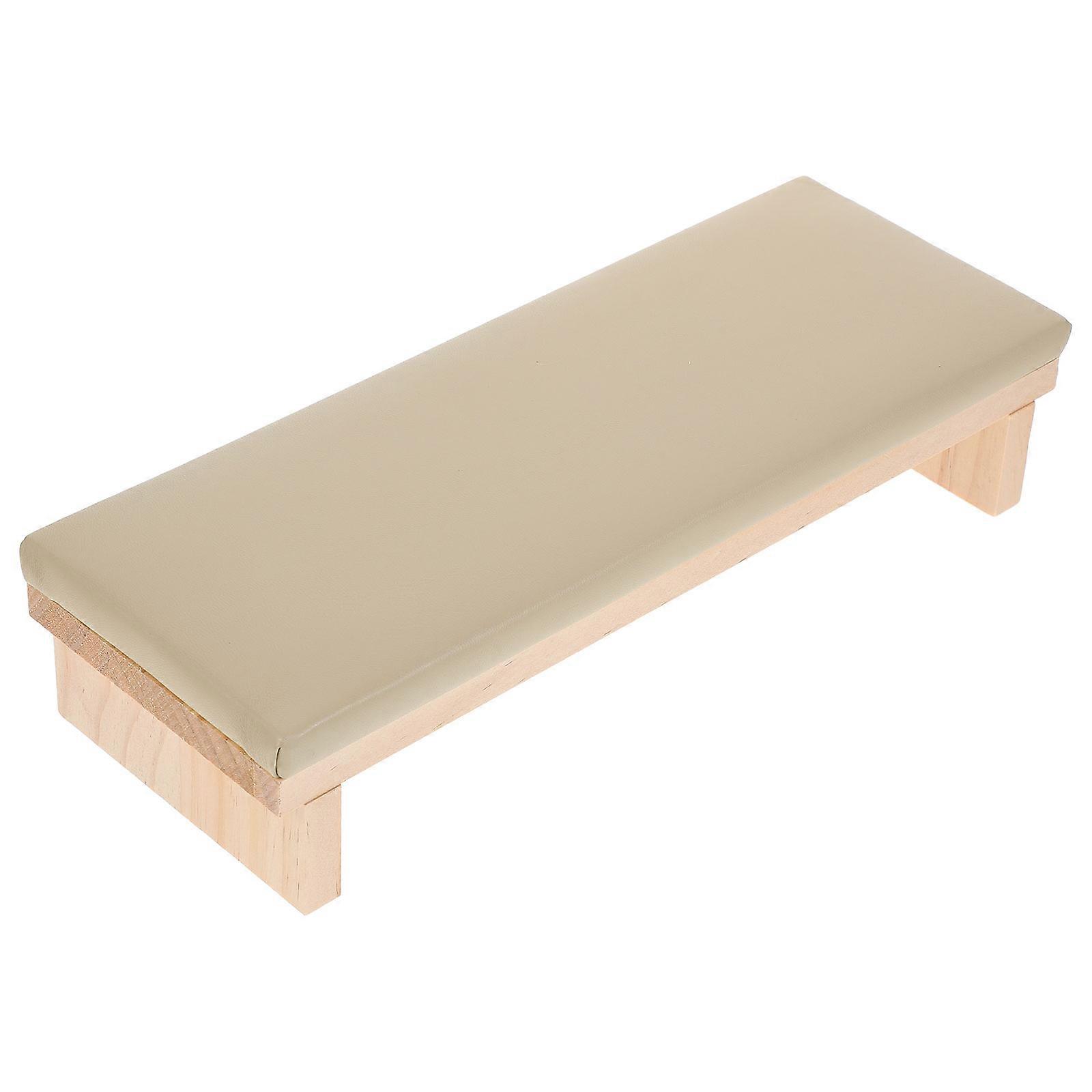 Wood and Nail Arm Rest for Home Use Grey Color Stable and Supple 7.87 Inches