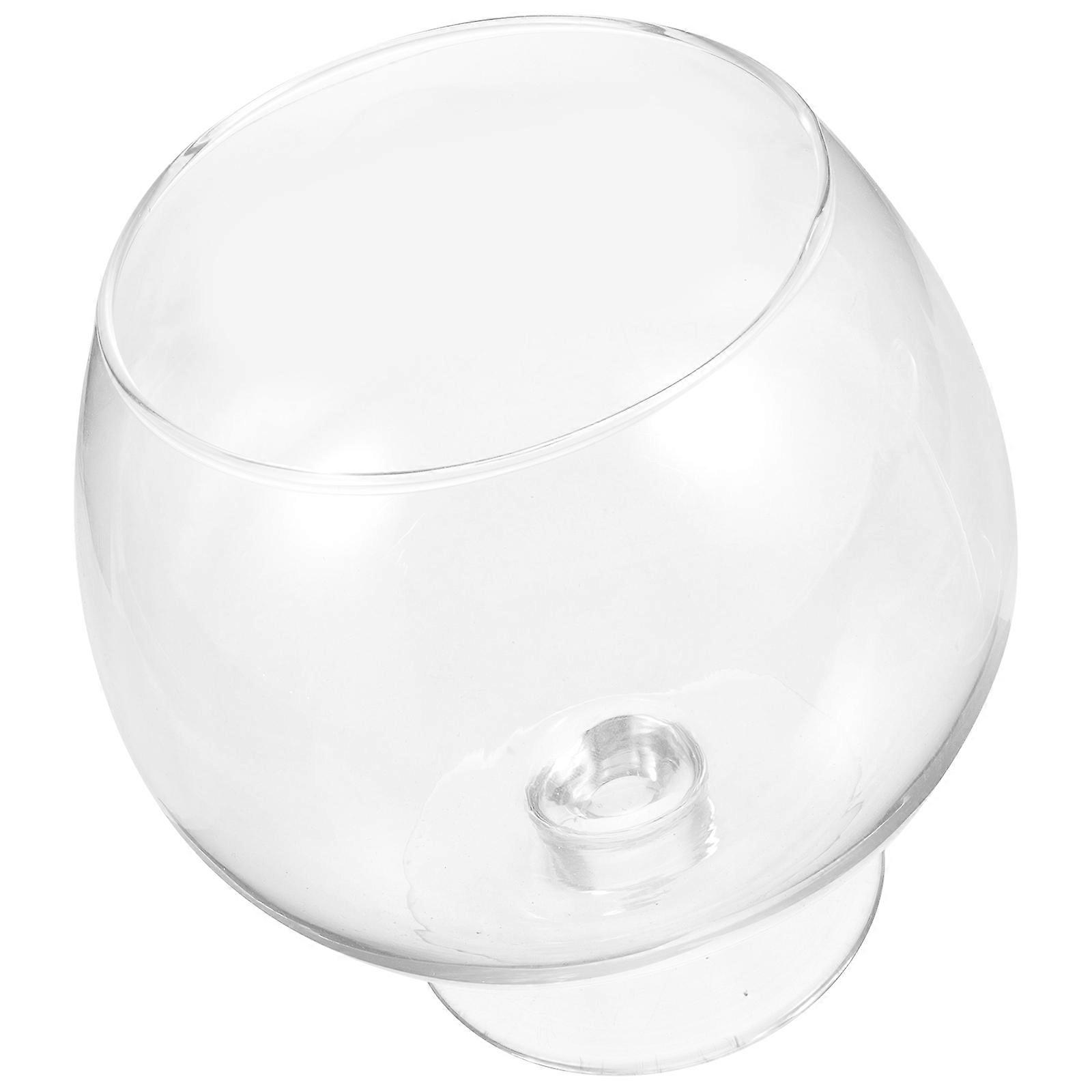 Transparent Glass Ice Cream Goblet for Desserts and Salads Excellent Craft Large Design 12 oz