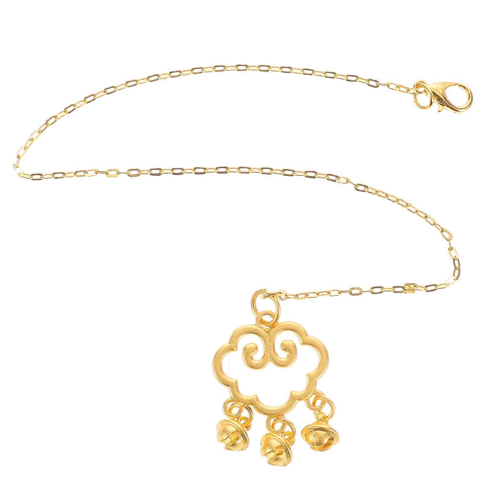 Golden Alloy Dollhouse Necklace for Pretend Play with Detailing and Craftsmanship 1.5 Inch