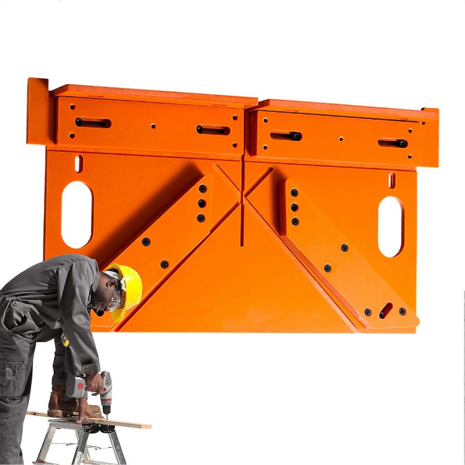 Window trim cutting guide, 45 and 90 degree angle aid for window woodworking  Stable positioning aid for carpenter woodworking, Orange L