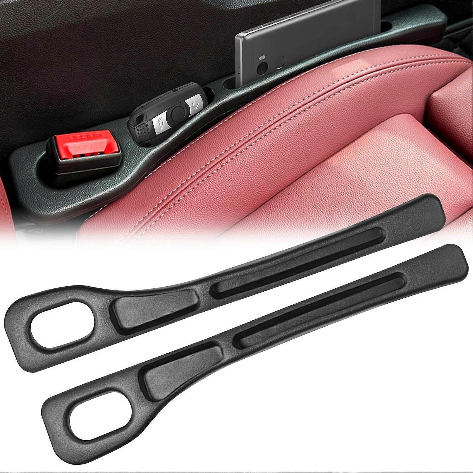 Car Seat Gap Filler Universal For Most Car Models, Black, Fits Between Seat And Console, One Size Fits Most