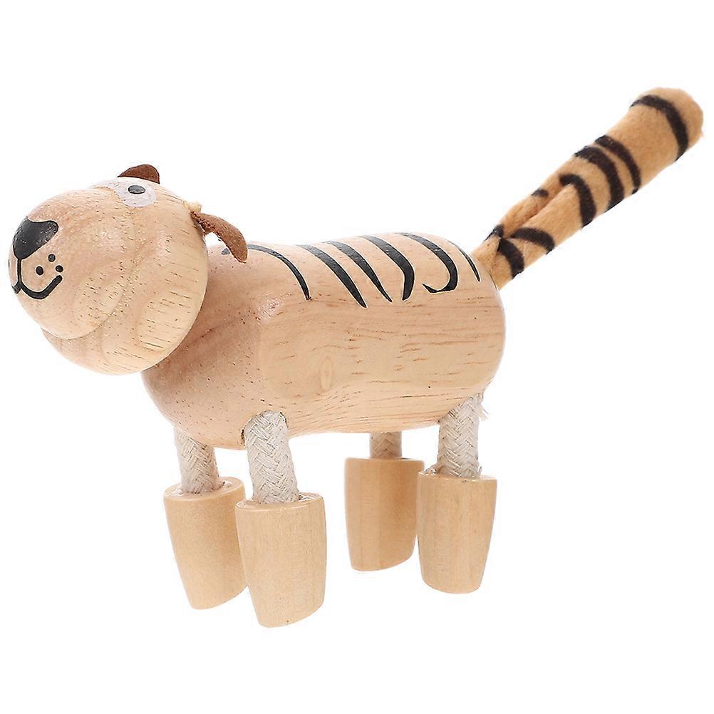 Wooden Animal Model with Moving Joints – Realistic Simulation, Educational Craft, Desktop Decoration, Gift for Boys