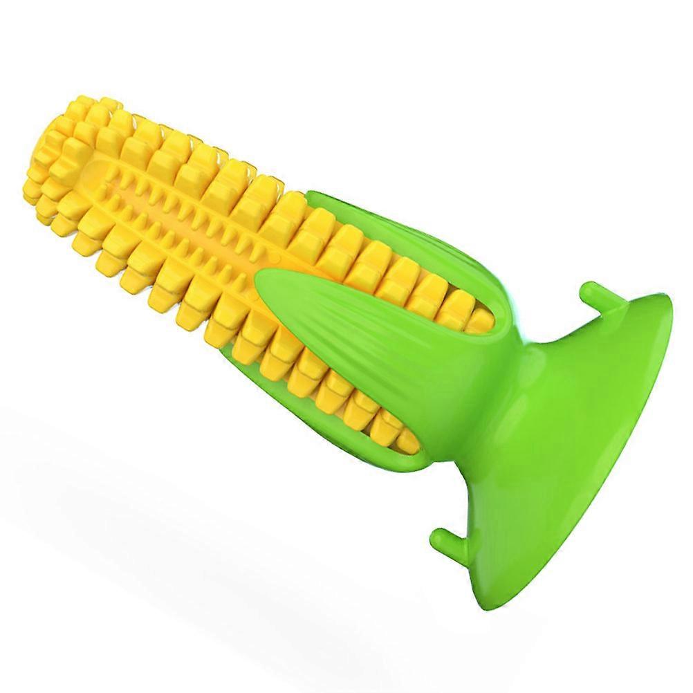 Pet Chew Toy for Dogs Squeaky Toothbrush TPR Material Yellow Relieves Anxiety Improves IQ Suitable for All Breeds