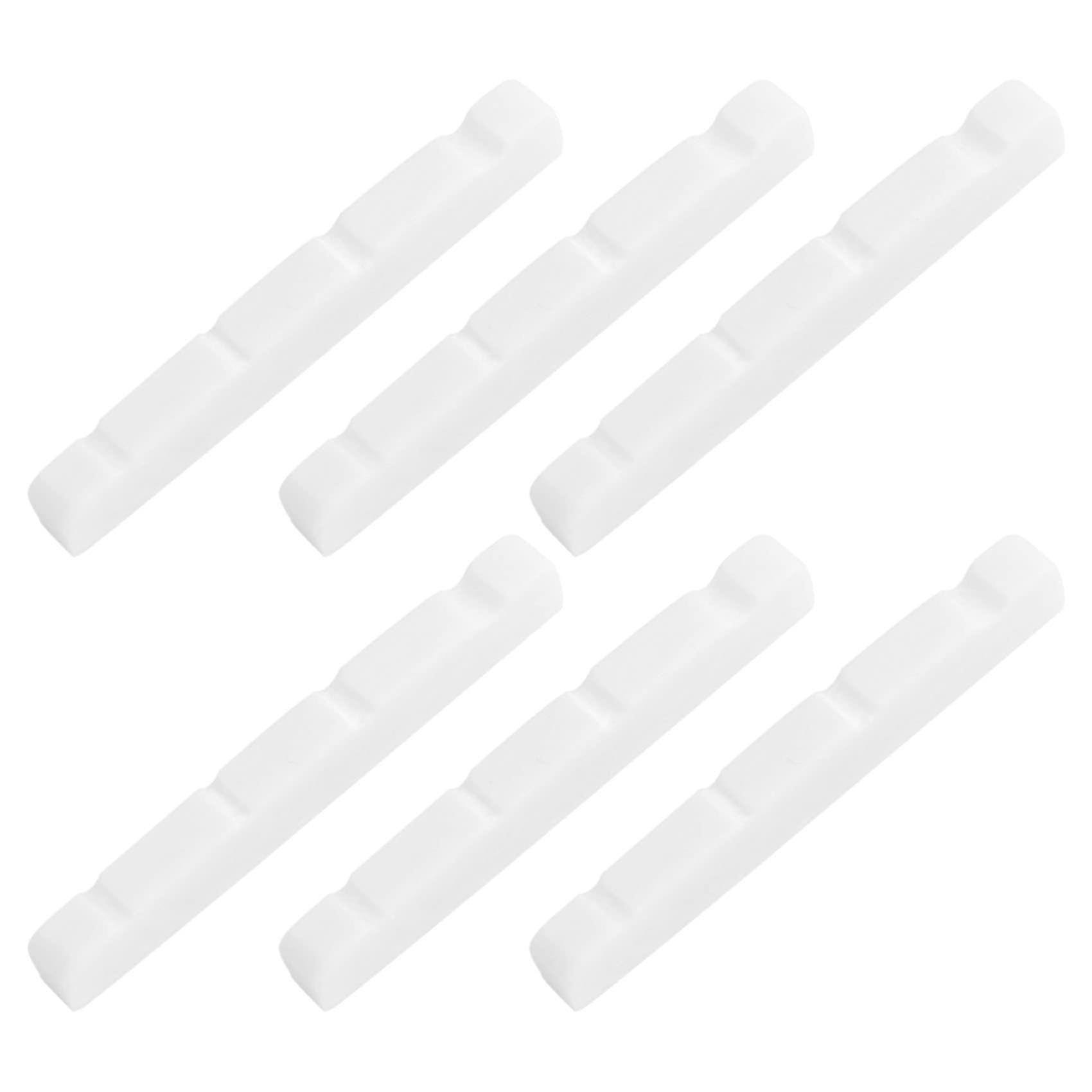 6 x PreSlotted Flat Bottom Bone Bass Nut for 4 Strings PB Precision Bass 38 x 3.5 x 5 / 4.5 mm