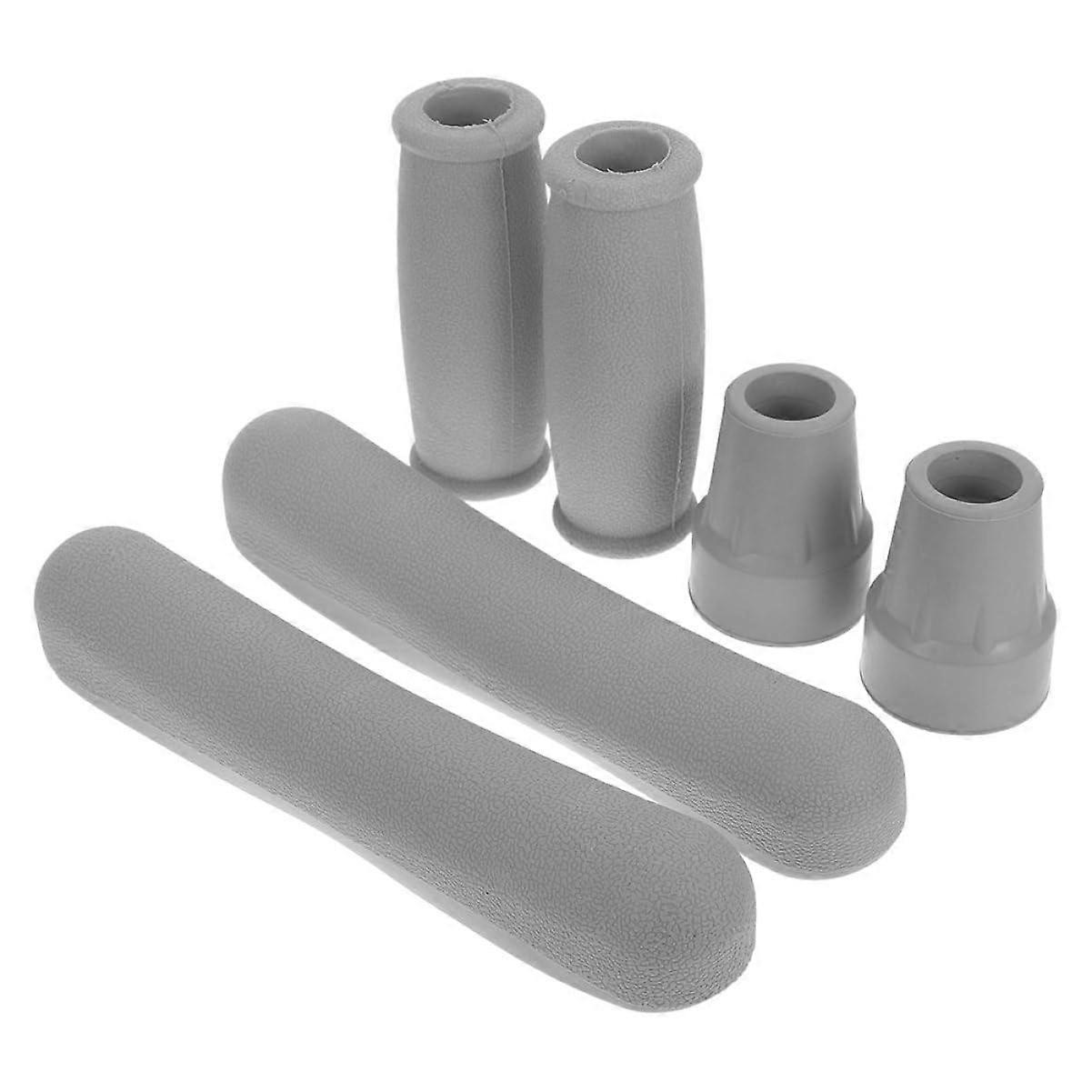 1 Pair Crutches Accessories Pack NonSlip Grips Arm Cushions, Lightweight, Ergonomic
