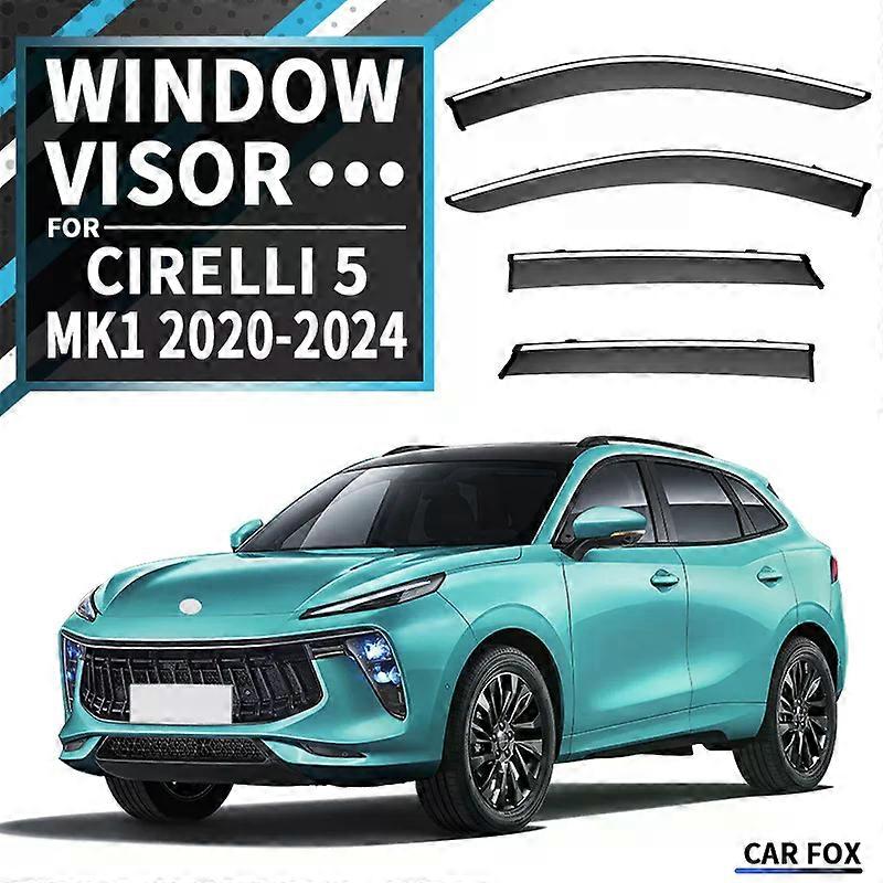 חל על 4 יחידות עבור Cirelli 5 2020-2024+ מגן חלון לרכב מקלטי סוכך שמשה קדמית חלון צד גשם שמש צל אביזרי רכב
