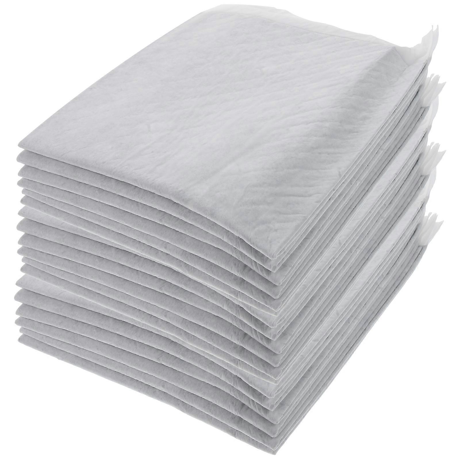 Waterproof Rabbit Diaper 100Pcs Cage Supplies For Pet Owners Rectangular Grey Super Absorbent