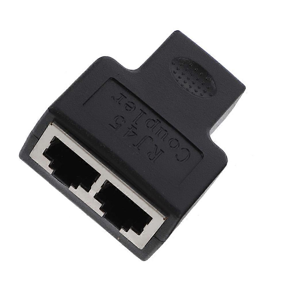 Dual Ethernet Splitter For General Users With 3U Gold Plating And Size 4.2x3.5x2cm 1Pack